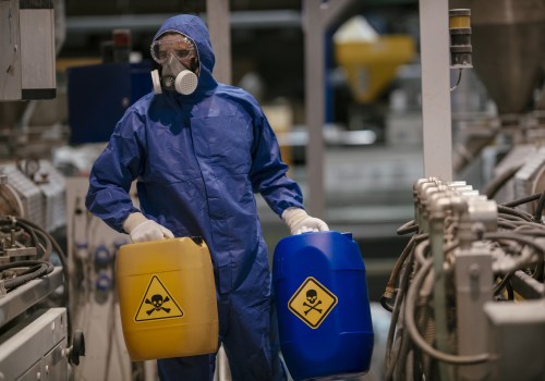 How do i ensure that all hazardous materials are properly disposed of after a job is completed?
