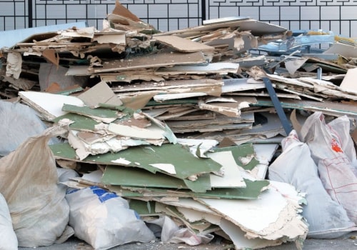 What types of materials cannot be recycled through debris removal and hauling?